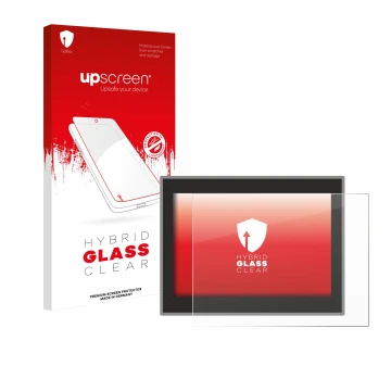 Front side of a product packaging with the brand logo upscreen. Next to it is the device Jeep Compass Longitud (2018) shown wi