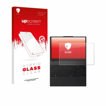 Front side of a product packaging with the brand logo upscreen. Next to it is the device Lenovo ThinkPad T16 Gen 4 shown with 