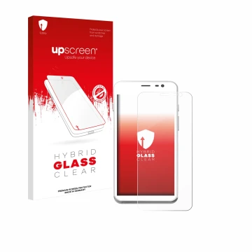 Front side of a product packaging with the brand logo upscreen. Next to it is the device Pax CCV Fly A77 shown with the corres