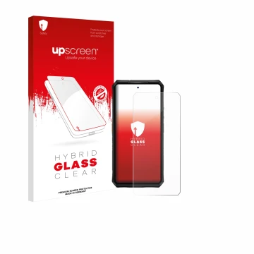 Front side of a product packaging with the brand logo upscreen. Next to it is the device Ulefone Armor 28 Pro shown with the c