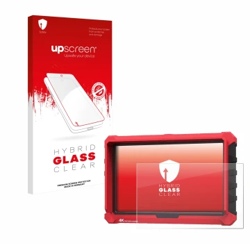 Front side of a product packaging with the brand logo upscreen. Next to it is the device Lilliput A7s 7