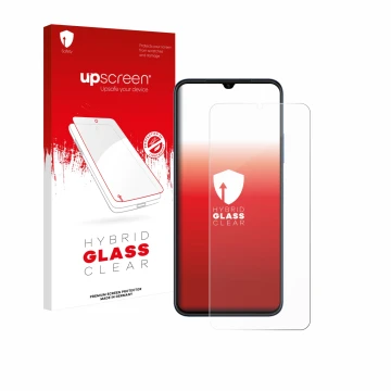 Front side of a product packaging with the brand logo upscreen. Next to it is the device Huawei Nova Y61 shown with the corres