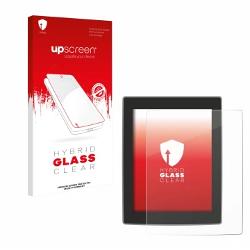 Front side of a product packaging with the brand logo upscreen. Next to it is the device Volvo XC90 11.2