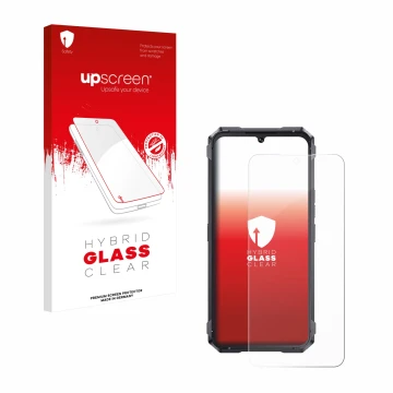 Front side of a product packaging with the brand logo upscreen. Next to it is the device Cubot King Kong 11 shown with the cor