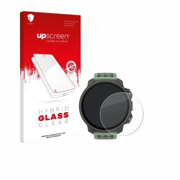 Front side of a product packaging with the brand logo upscreen. Next to it is the device Suunto Vertical 2 shown with the corr