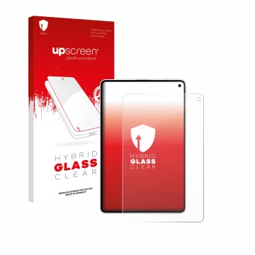 Front side of a product packaging with the brand logo upscreen. Next to it is the device Huawei MatePad Mini shown with the co