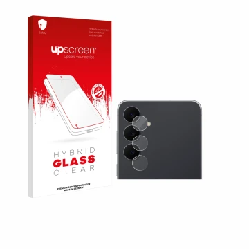 Front side of a product packaging with the brand logo upscreen. Next to it is the device Samsung Galaxy S25 FE Enterprise Edit