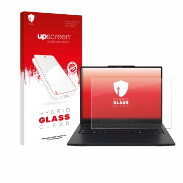 Front side of a product packaging with the brand logo upscreen. Next to it is the device Lenovo ThinkPad L13 Gen 6 shown with 