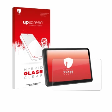 Front side of a product packaging with the brand logo upscreen. Next to it is the device Carpuride W502BS Pro 5