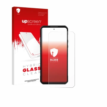 Front side of a product packaging with the brand logo upscreen. Next to it is the device Oukitel WP60 shown with the correspon