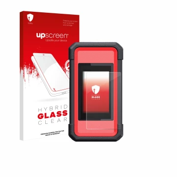 Front side of a product packaging with the brand logo upscreen. Next to it is the device Launch X431 SmartLink C V2.0 shown wi