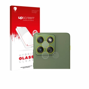 Front side of a product packaging with the brand logo upscreen. Next to it is the device Motorola Edge 70 (ONLY Camera Lens) s