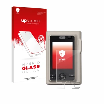 Front side of a product packaging with the brand logo upscreen. Next to it is the device Fujifilm Instax Mini LiPlay Plus show