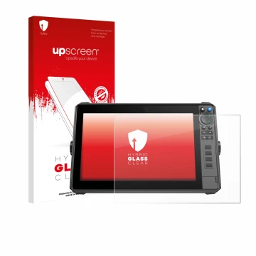 Front side of a product packaging with the brand logo upscreen. Next to it is the device Lowrance HDS-12 Pro shown with the co