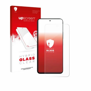 Front side of a product packaging with the brand logo upscreen. Next to it is the device Xiaomi Poco M7 Plus shown with the co