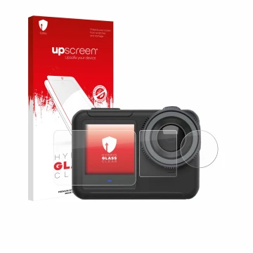 Front side of a product packaging with the brand logo upscreen. Next to it is the device SVBONY SVGO3 4K shown with the corres