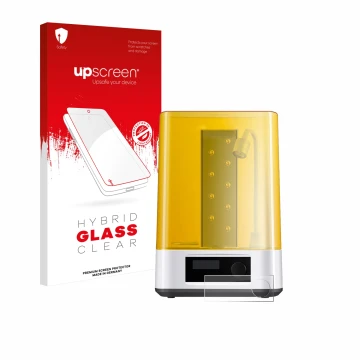 Front side of a product packaging with the brand logo upscreen. Next to it is the device Anycubic Wash & Cure 3 shown with the