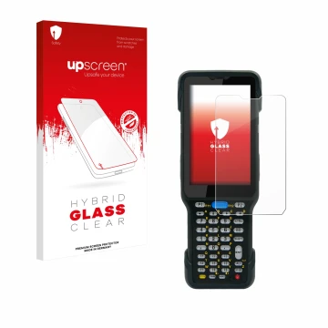 Front side of a product packaging with the brand logo upscreen. Next to it is the device Unitech HT730 shown with the correspo
