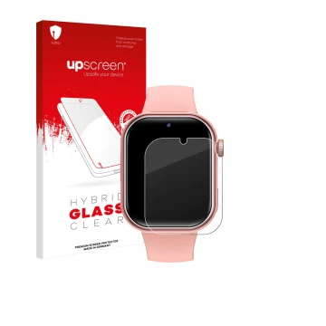 Front side of a product packaging with the brand logo upscreen. Next to it is the device Naixues Kids Smartwatch GPS shown wit