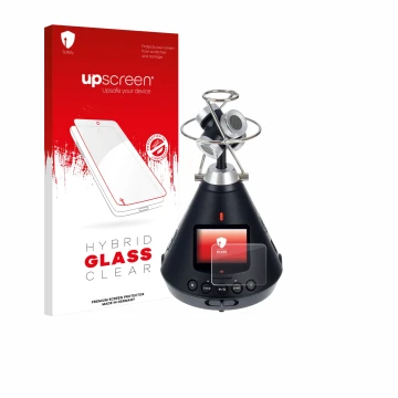 Front side of a product packaging with the brand logo upscreen. Next to it is the device Zoom H3-VR shown with the correspondi