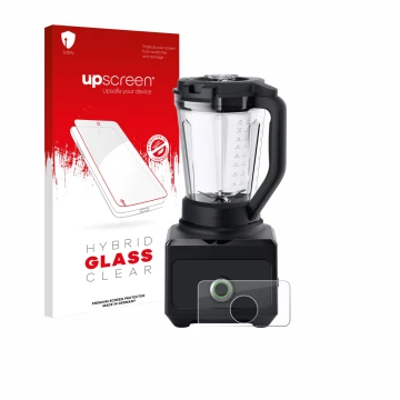 Front side of a product packaging with the brand logo upscreen. Next to it is the device Braun PowerBlend 9 shown with the cor