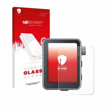 Front side of a product packaging with the brand logo upscreen. Next to it is the device Godox X3 Pro shown with the correspon