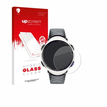 Front side of a product packaging with the brand logo upscreen. Next to it is the device Suunto Regatta shown with the corresp