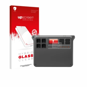 Front side of a product packaging with the brand logo upscreen. Next to it is the device DJI Power 2000 shown with the corresp