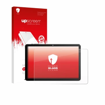 Front side of a product packaging with the brand logo upscreen. Next to it is the device Rebecco Z50 10.1