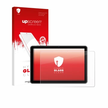 Front side of a product packaging with the brand logo upscreen. Next to it is the device Hasskya K30/K50/K70 10.1