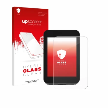 Front side of a product packaging with the brand logo upscreen. Next to it is the device Bikevee BKV310A 2.4