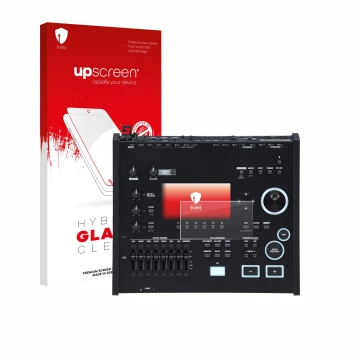 Front side of a product packaging with the brand logo upscreen. Next to it is the device Roland V71 shown with the correspondi