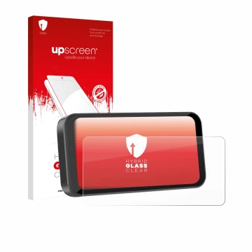 Front side of a product packaging with the brand logo upscreen. Next to it is the device Carpuride W603B 6.3