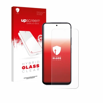 Front side of a product packaging with the brand logo upscreen. Next to it is the device Oppo A6x 4G shown with the correspond