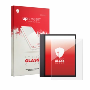 Front side of a product packaging with the brand logo upscreen. Next to it is the device Boox Note Air 6 C shown with the corr