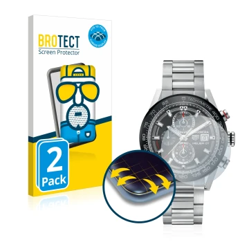 Savvies Protezione Schermo In Pellicola Per TAG Heuer Formula 1 (44 Mm) – Trasparente E Anti-graffio. Confezione Da 6 Pezzi. Applicazione Senza Bolle.