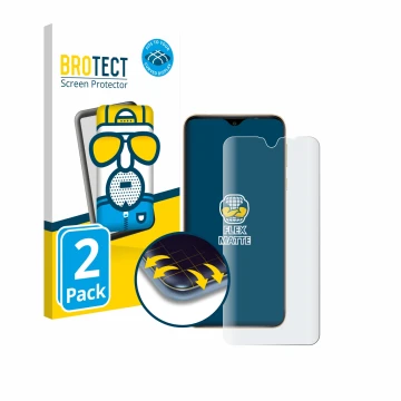 Front side of a product packaging with the brand logo BROTECT. Next to it is the device Wiko Y81 shown with the corresponding 