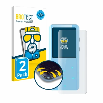 Front side of a product packaging with the brand logo BROTECT. Next to it is the device AGPtek A19X shown with the correspondi