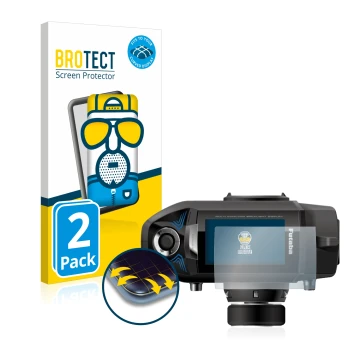 Front side of a product packaging with the brand logo BROTECT. Next to it is the device Futaba 4PM R304SB shown with the corre