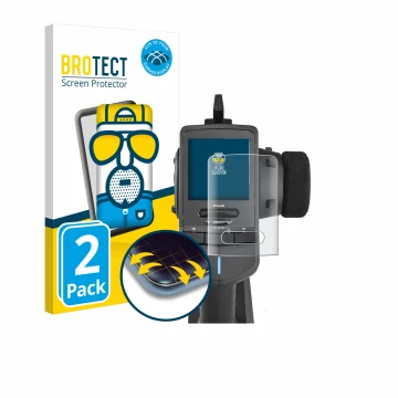 Front side of a product packaging with the brand logo BROTECT. Next to it is the device Futaba T3PV shown with the correspondi