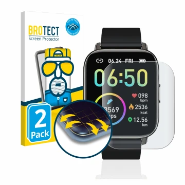 Front side of a product packaging with the brand logo BROTECT. Next to it is the device Motast P32 shown with the correspondin