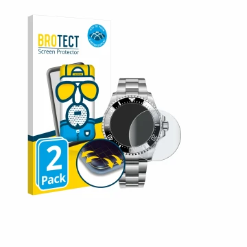 Front side of a product packaging with the brand logo BROTECT. Next to it is the device Rolex Sea-Dweller Deepsea (44 mm) show