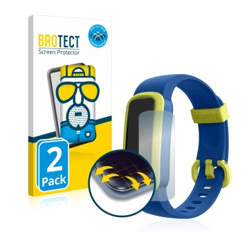 Front side of a product packaging with the brand logo BROTECT. Next to it is the device Biggerfive Vigor ‎BF160 shown with the