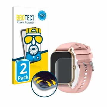 Front side of a product packaging with the brand logo BROTECT. Next to it is the device Nerunsa P66 1.85