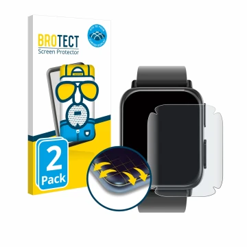 Front side of a product packaging with the brand logo BROTECT. Next to it is the device Kardena Care Plus 2 shown with the cor