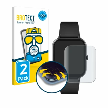 Front side of a product packaging with the brand logo BROTECT. Next to it is the device Reflex Active Series 23 shown with the