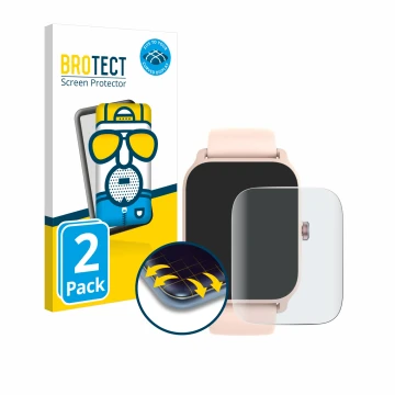 Front side of a product packaging with the brand logo BROTECT. Next to it is the device IFMDA IDW13 1.8