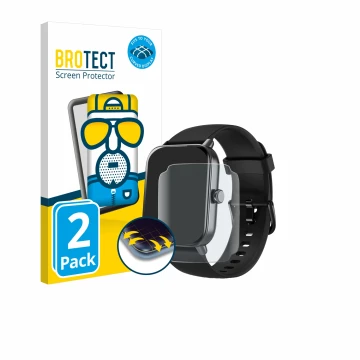 Front side of a product packaging with the brand logo BROTECT. Next to it is the device Yoever IDW19 1.8