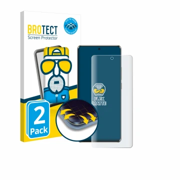 Front side of a product packaging with the brand logo BROTECT. Next to it is the device Ulefone Note 17 Pro shown with the cor