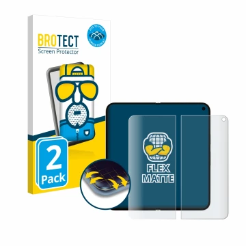 Front side of a product packaging with the brand logo BROTECT. Next to it is the device Google Pixel 9 Pro Fold (Inner display